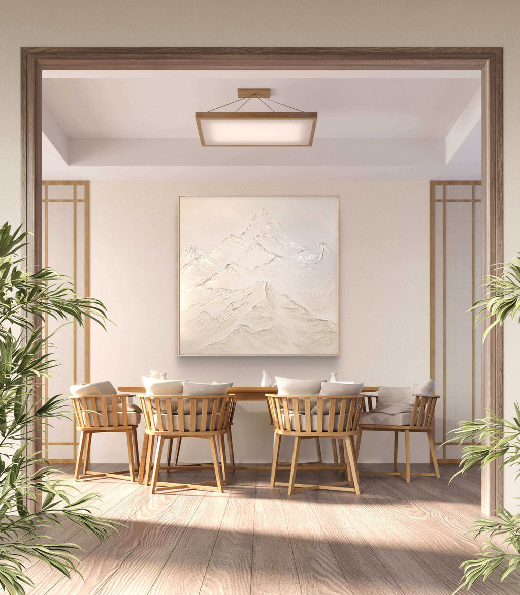 The Monumental Collection No. 12 - Large Textured Mountain Wall Art