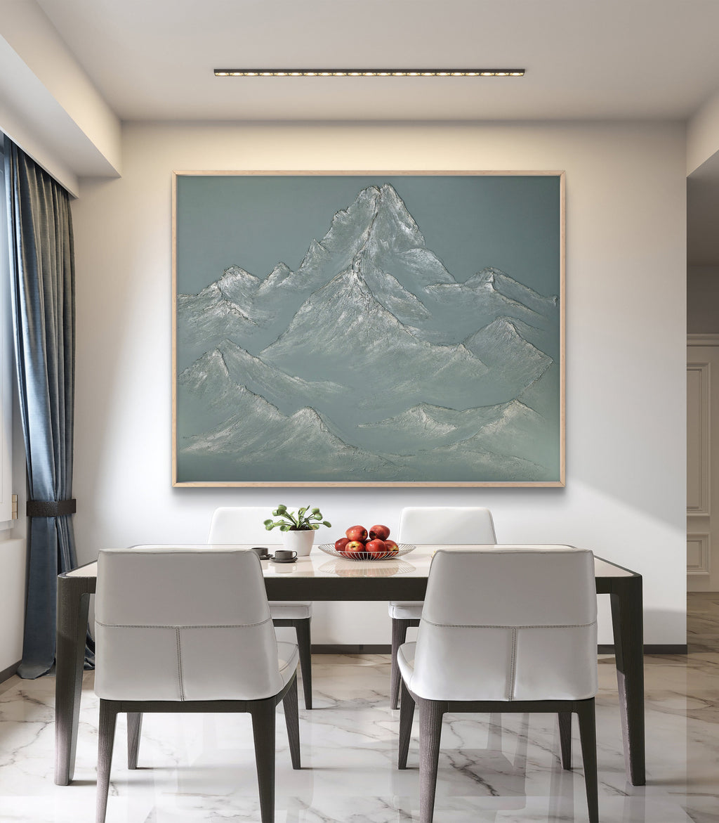 The Monumental Collection No. 11 - Large Textured Mountain Wall Art