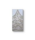 Silhouette Series No. 2 (24x48)- Large Textured Mountain Wall Art