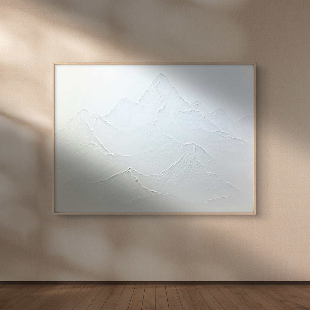 The Monumental Collection No. 9 - Large Textured Mountain Wall Art