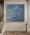 The Monumental Collection No. 18 - Large Textured Mountain Wall Art