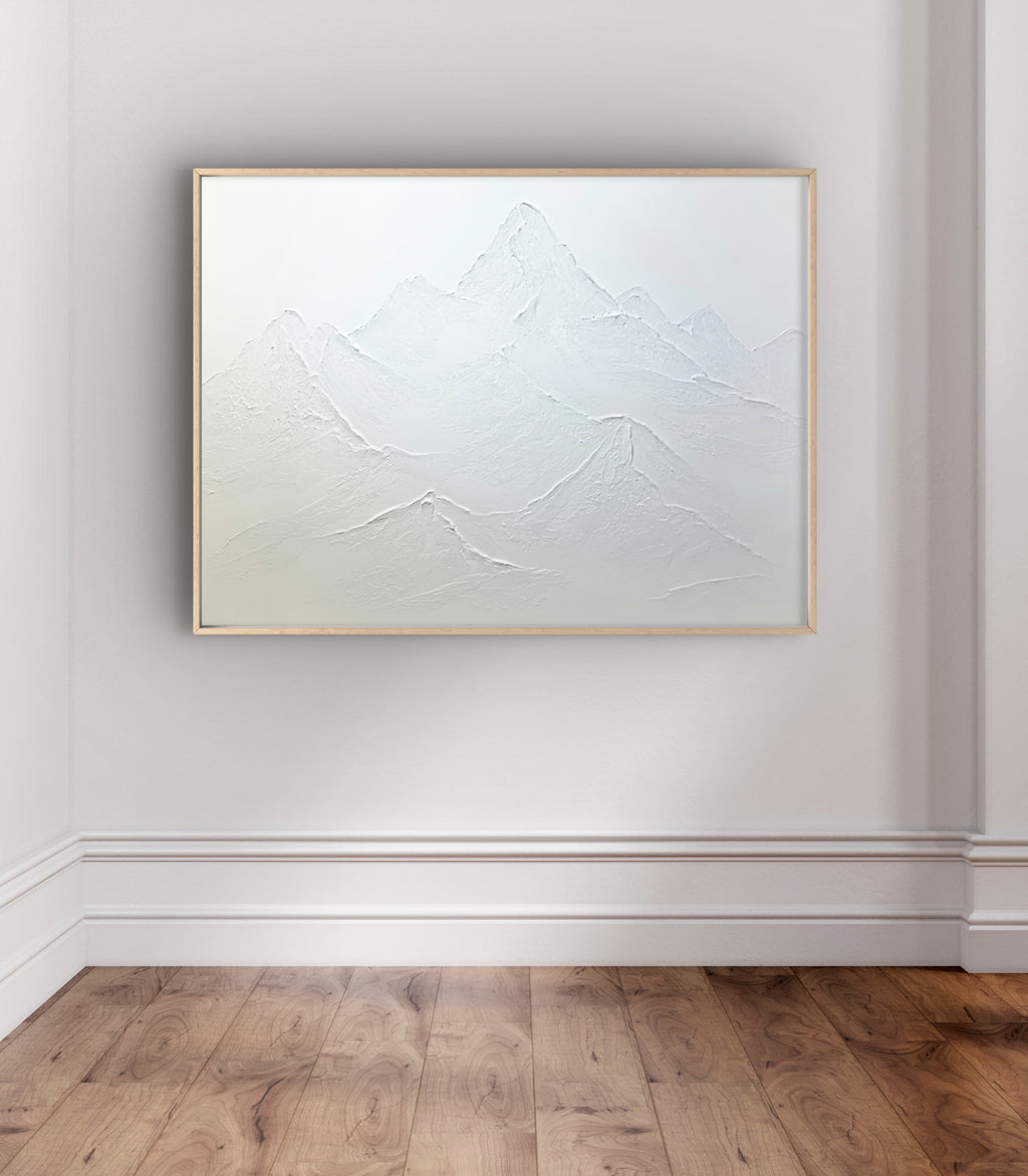 The Monumental Collection No. 9 - Large Textured Mountain Wall Art