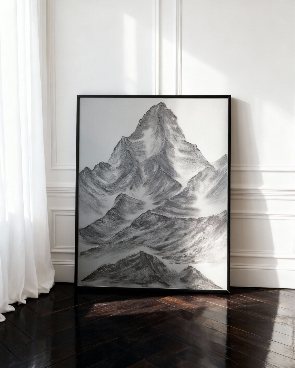 The Monumental Collection No. 19 - Large Textured Mountain Wall Art
