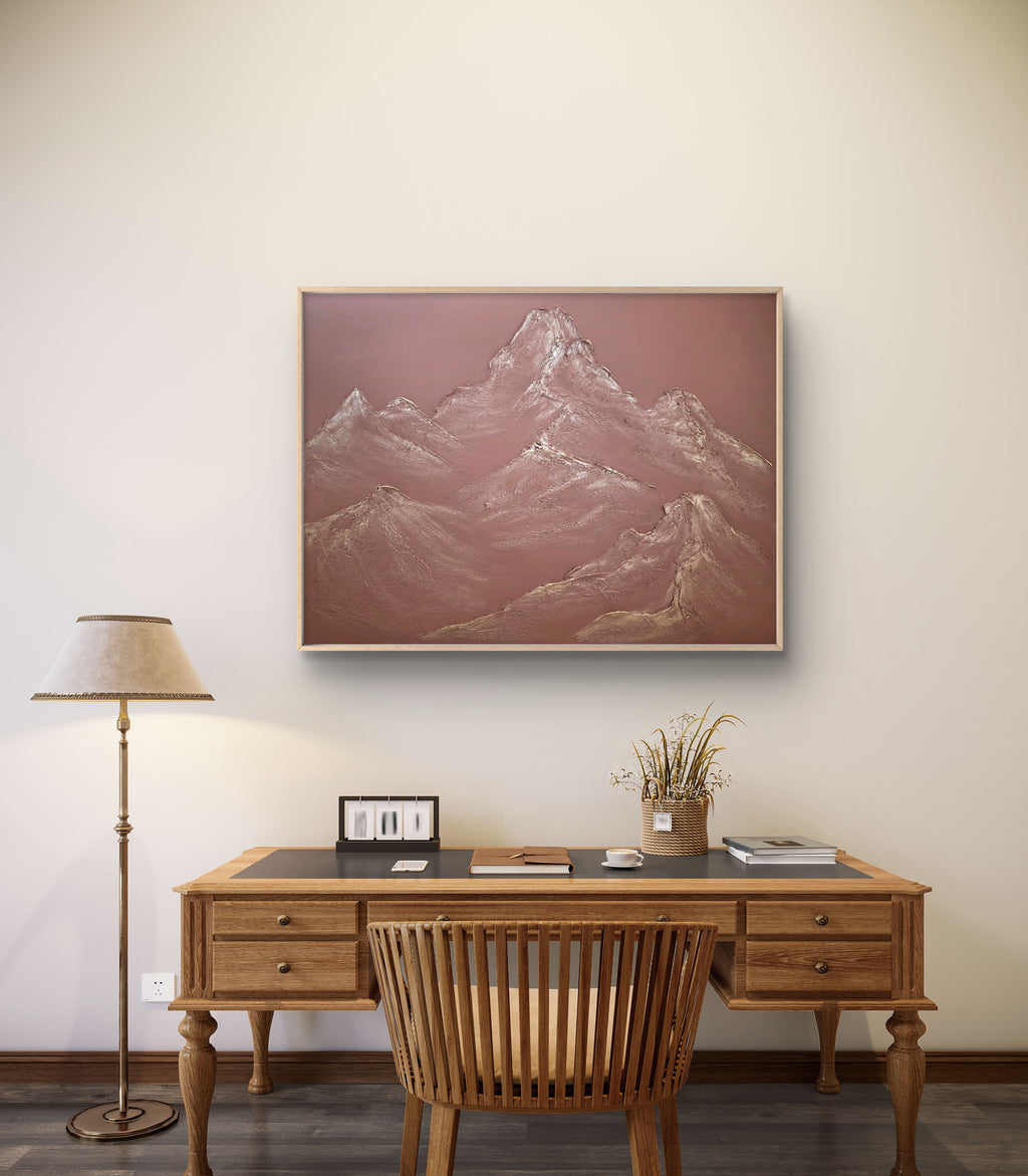 The Monumental Collection No. 13 - Large Textured Mountain Wall Art