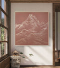 The Monumental Collection No. 17 - Large Textured Mountain Wall Art