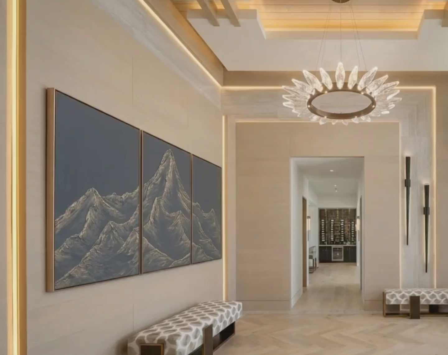large textured Mountain art