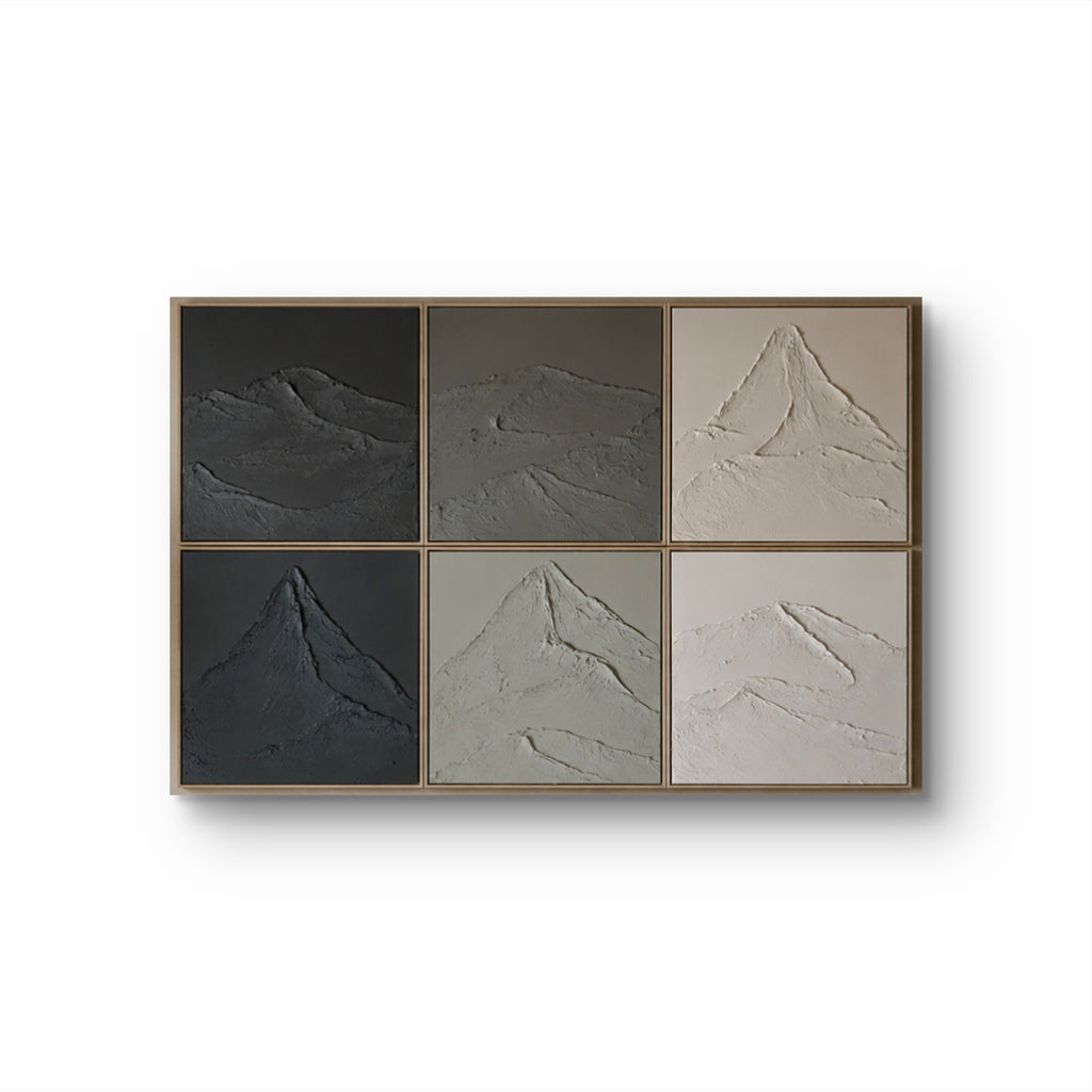Multi Set Textured Mountain Artwork | 21x21 | Original Palette