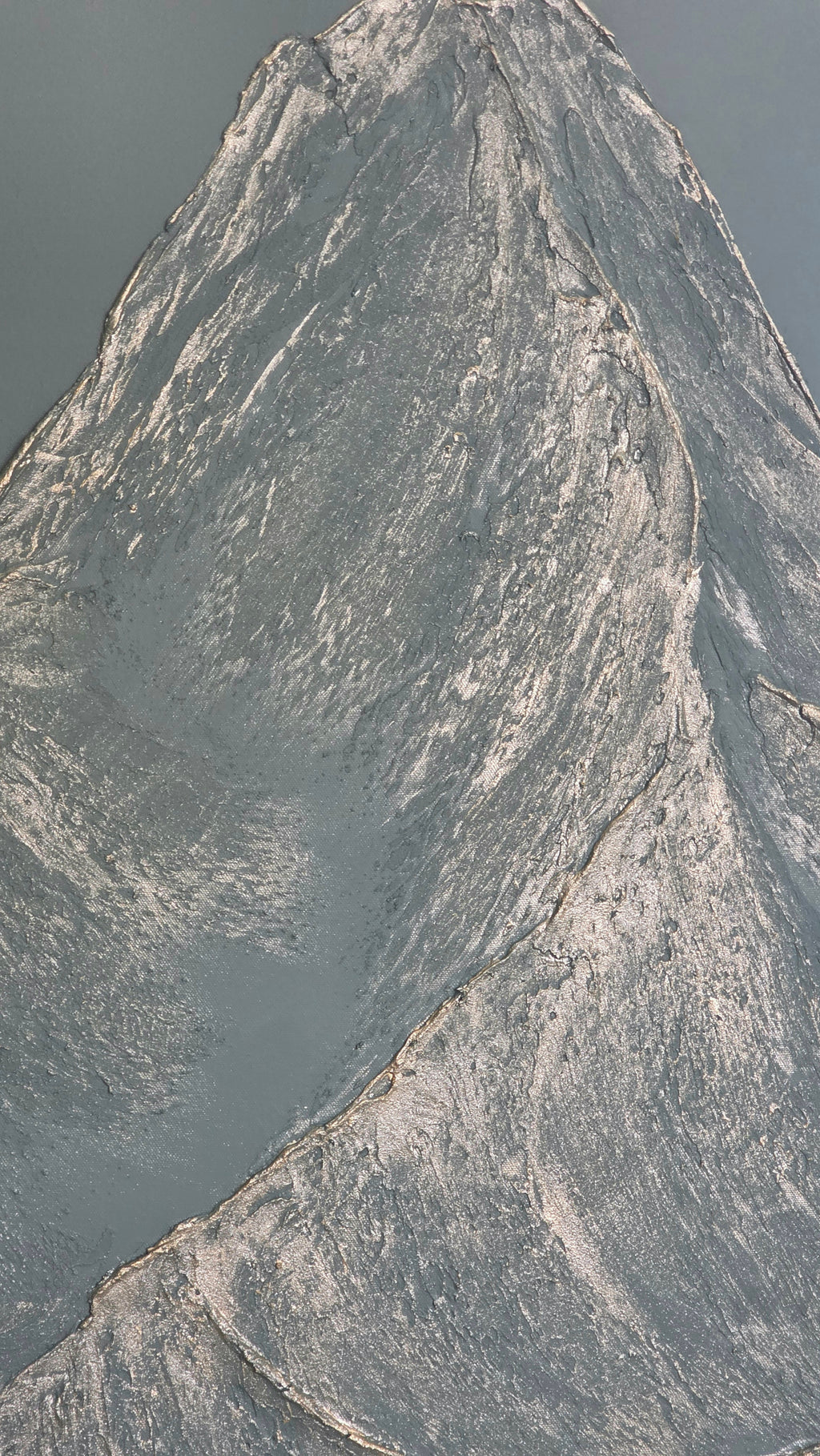 36x48 Textured Mountain Artwork | Succulent