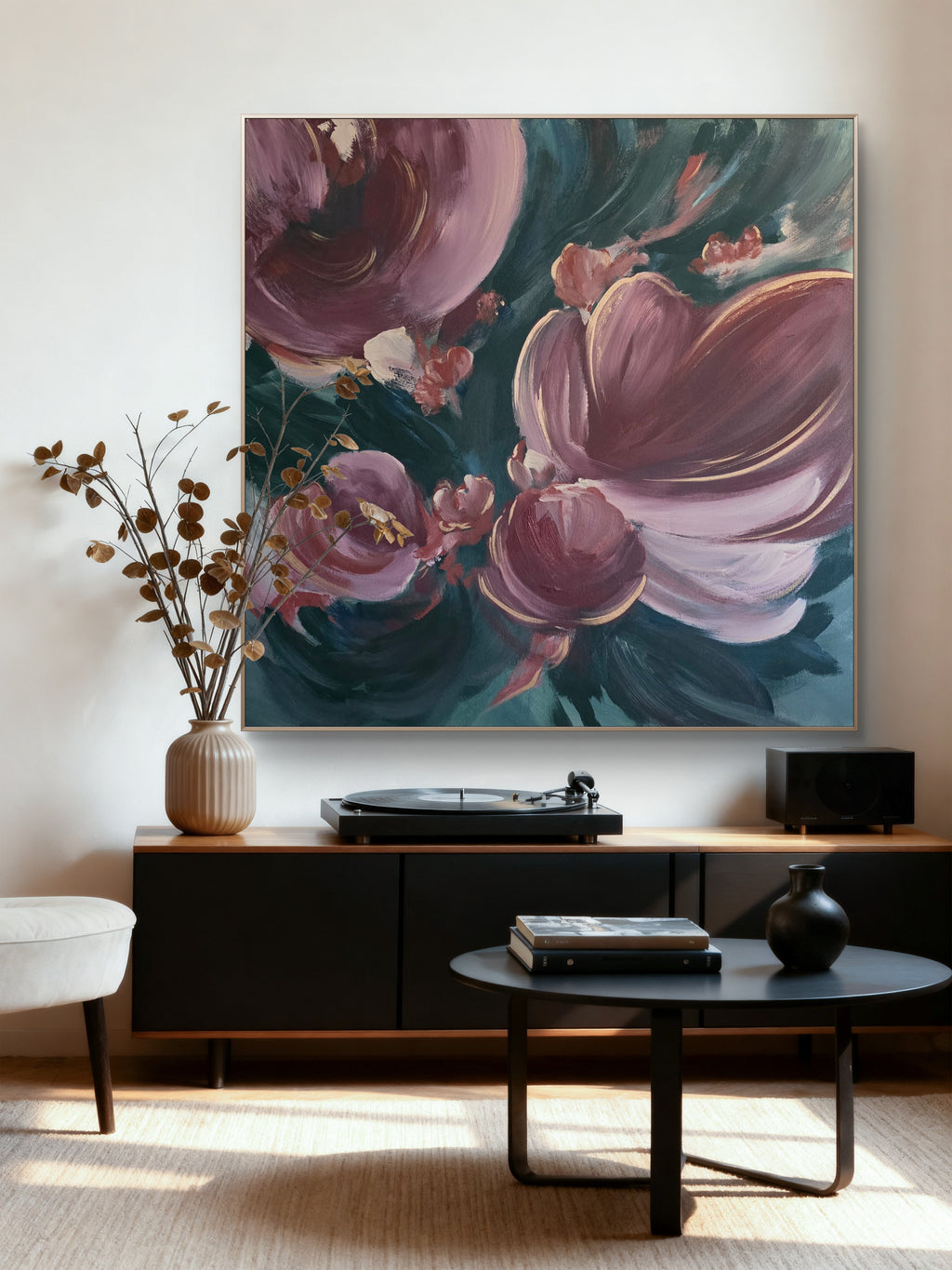 'Velvet Bloom' 36"x36"