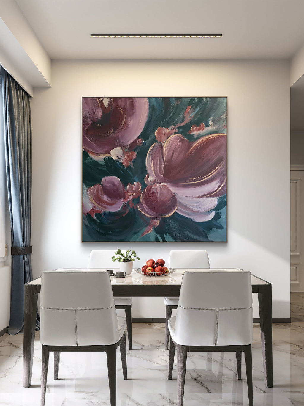'Velvet Bloom' 36"x36"