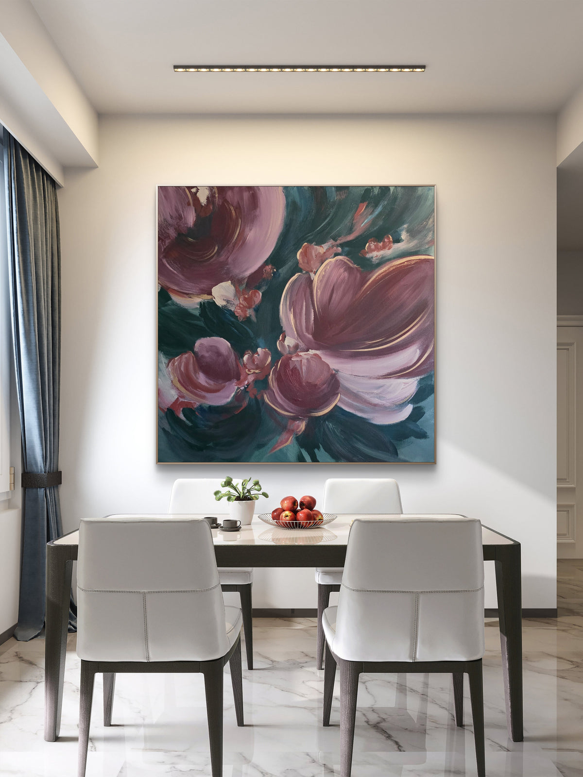 'Velvet Bloom' 36"x36"