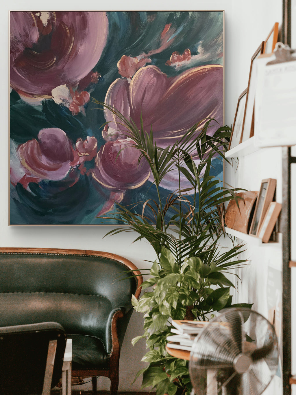 'Velvet Bloom' 36"x36"