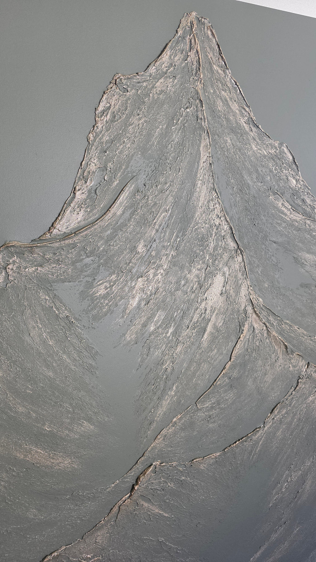 48x60 Textured Mountain Statement Art