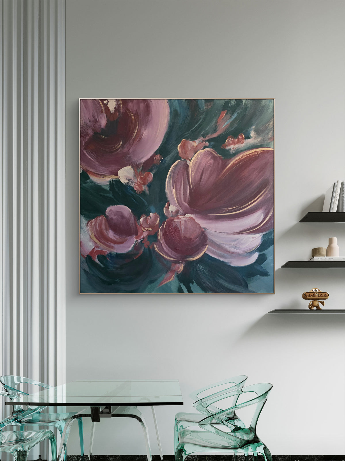 'Velvet Bloom' 36"x36"