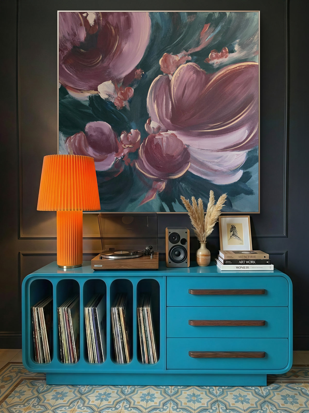 'Velvet Bloom' 36"x36"