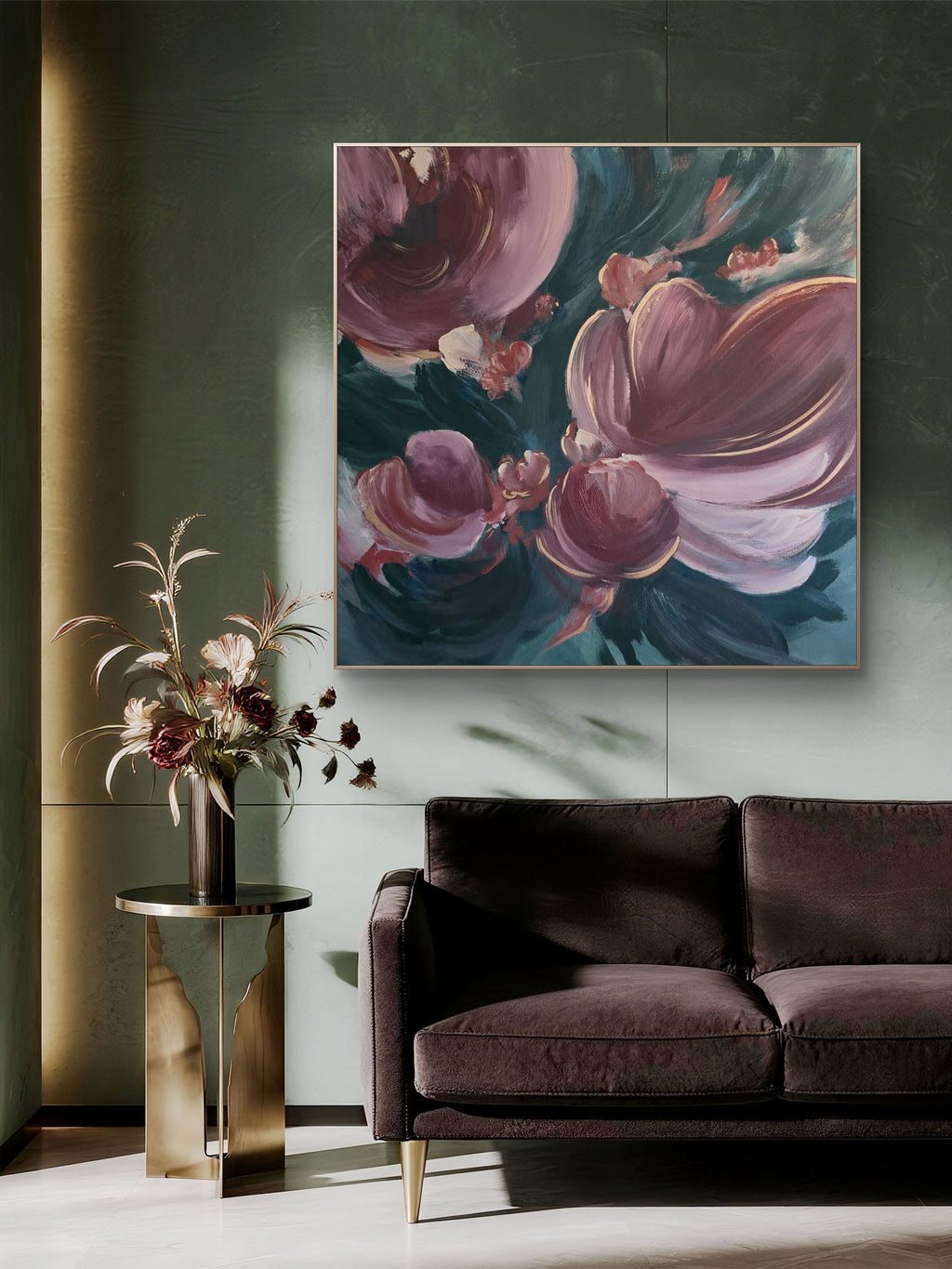 'Velvet Bloom' 36"x36"