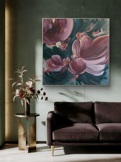 'Velvet Bloom' 36"x36"