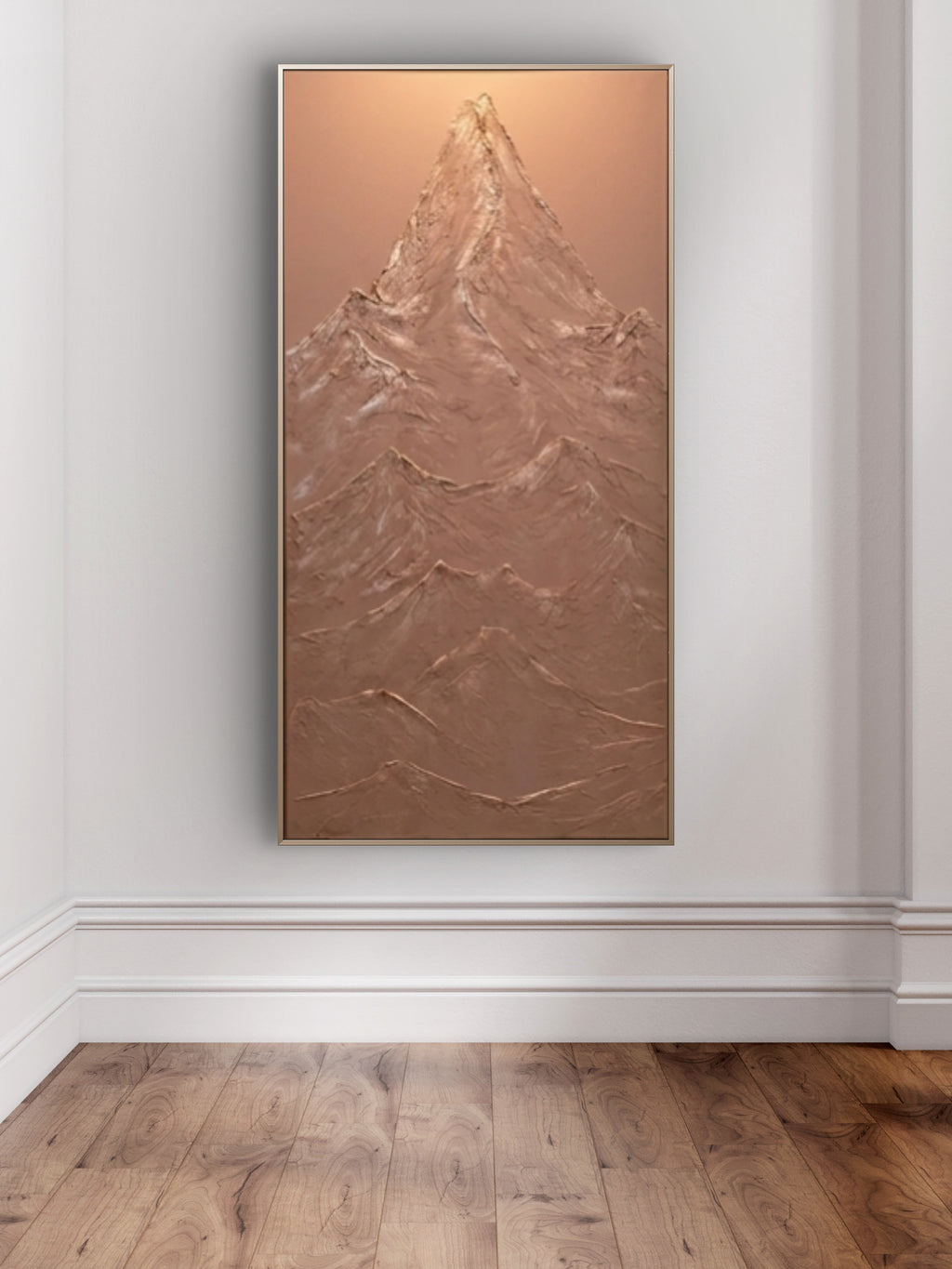 24x48 Textured Mountain Artwork